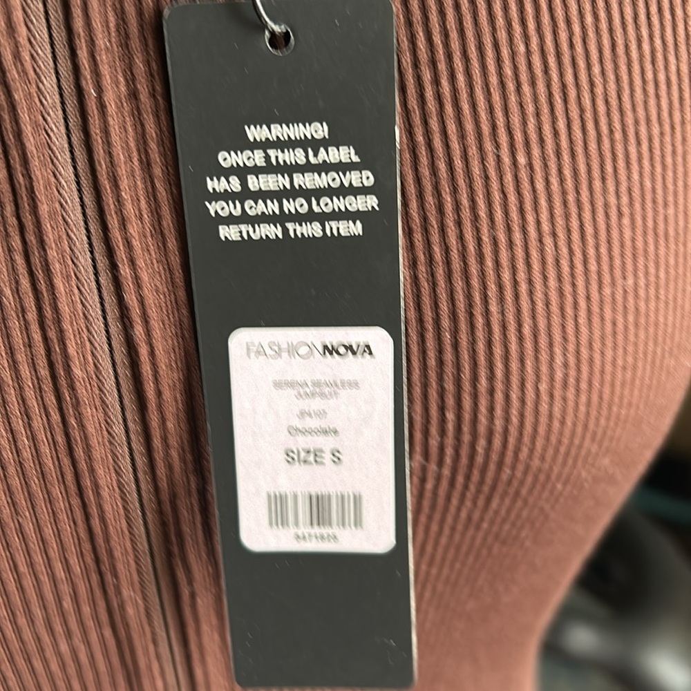 Elegant Brown Long Sleeve Bodysuit - Picture 3 of 7